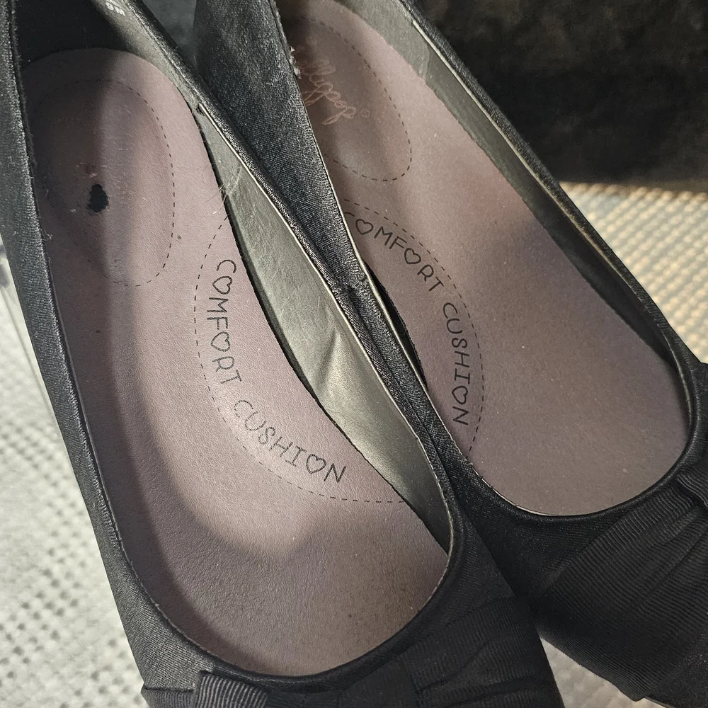 Black Jellypop Elva Dress Heel Size 9 Comfort Cushion Soles - Picture 2 of 10